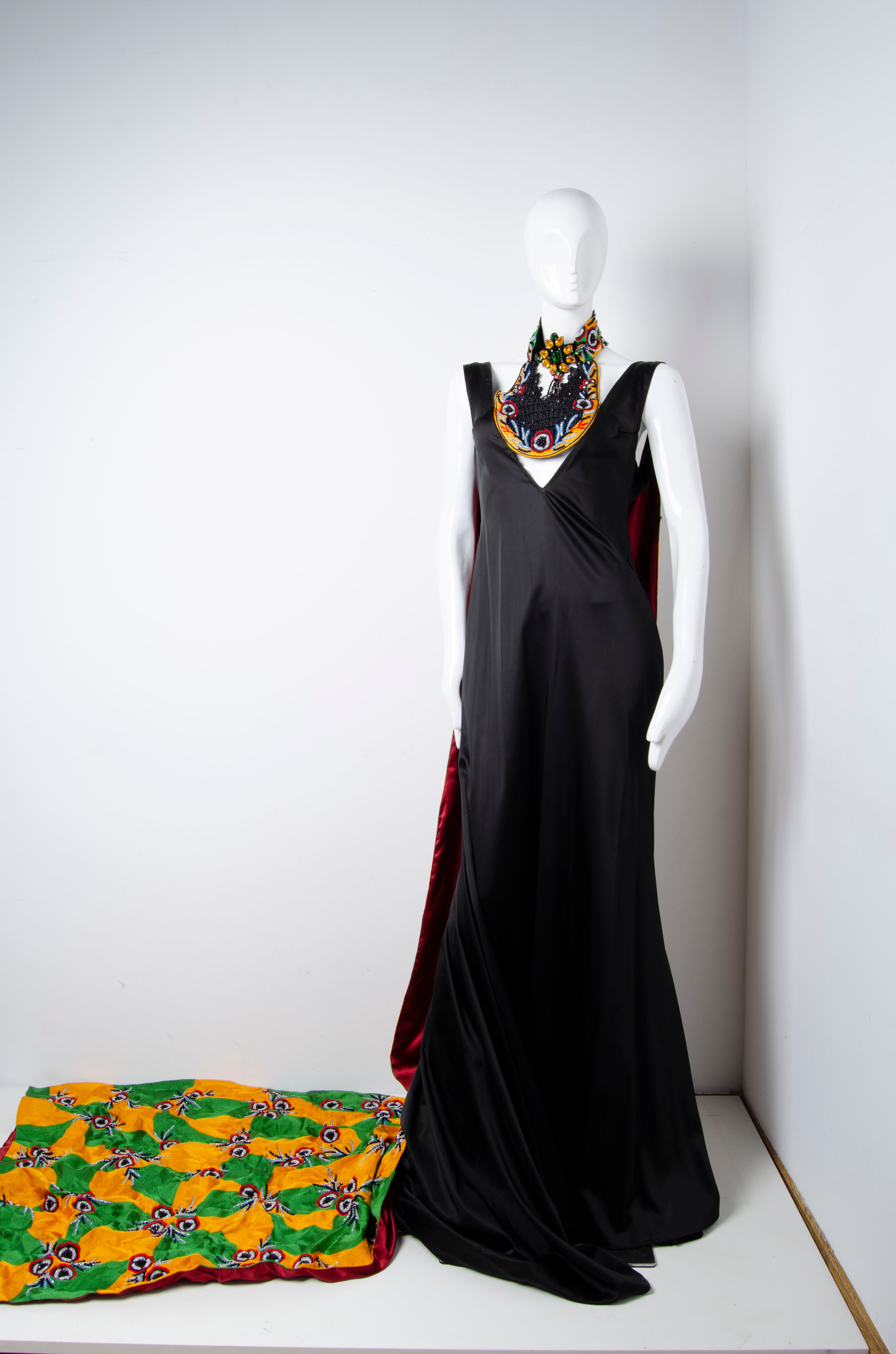 Embroidered Trail Gown - ZAID FAROUKI