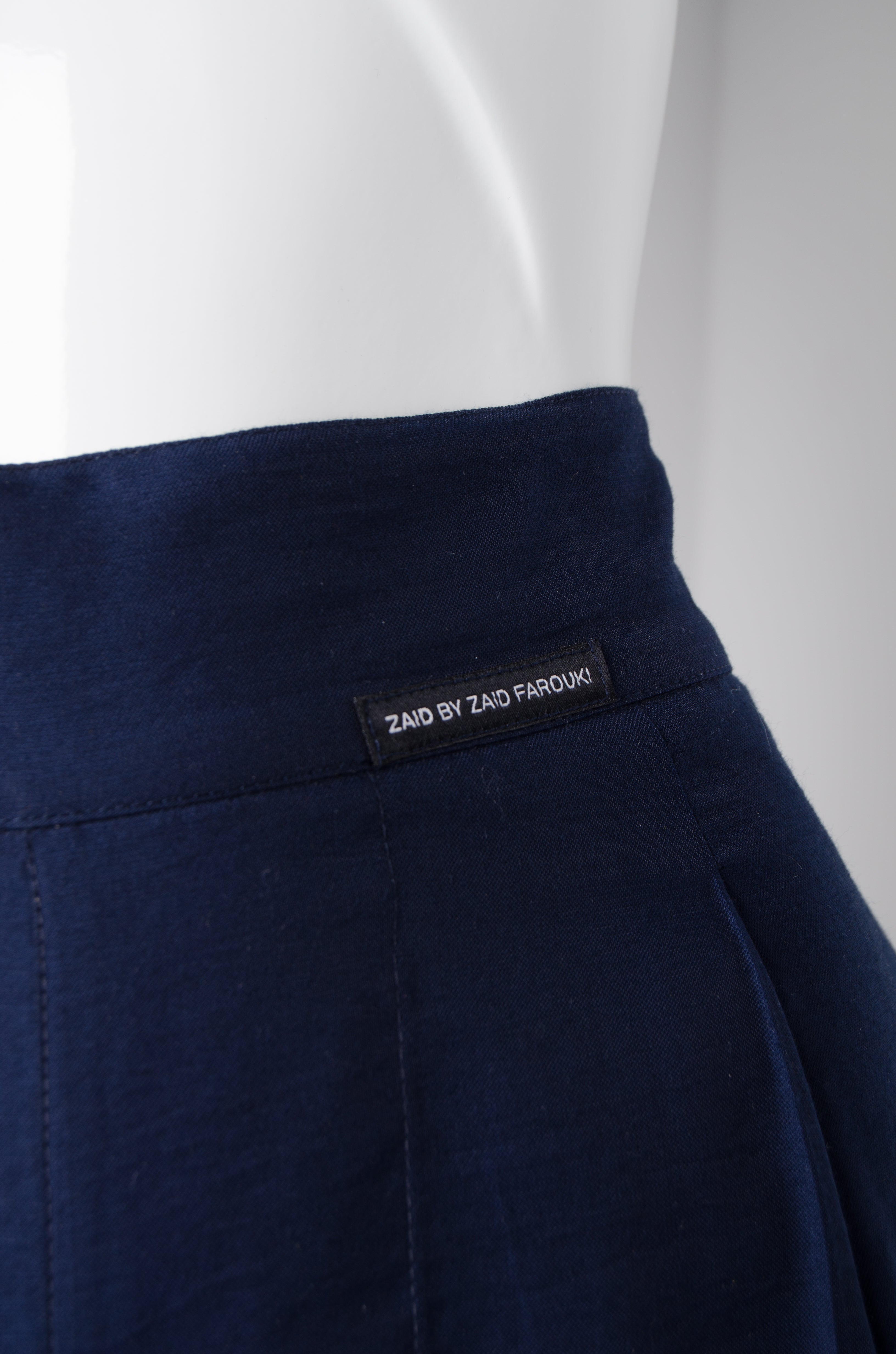 Navy Blue Pyjama Chic Pants - ZAID FAROUKI