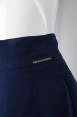 Navy Blue Pyjama Chic Pants - ZAID FAROUKI
