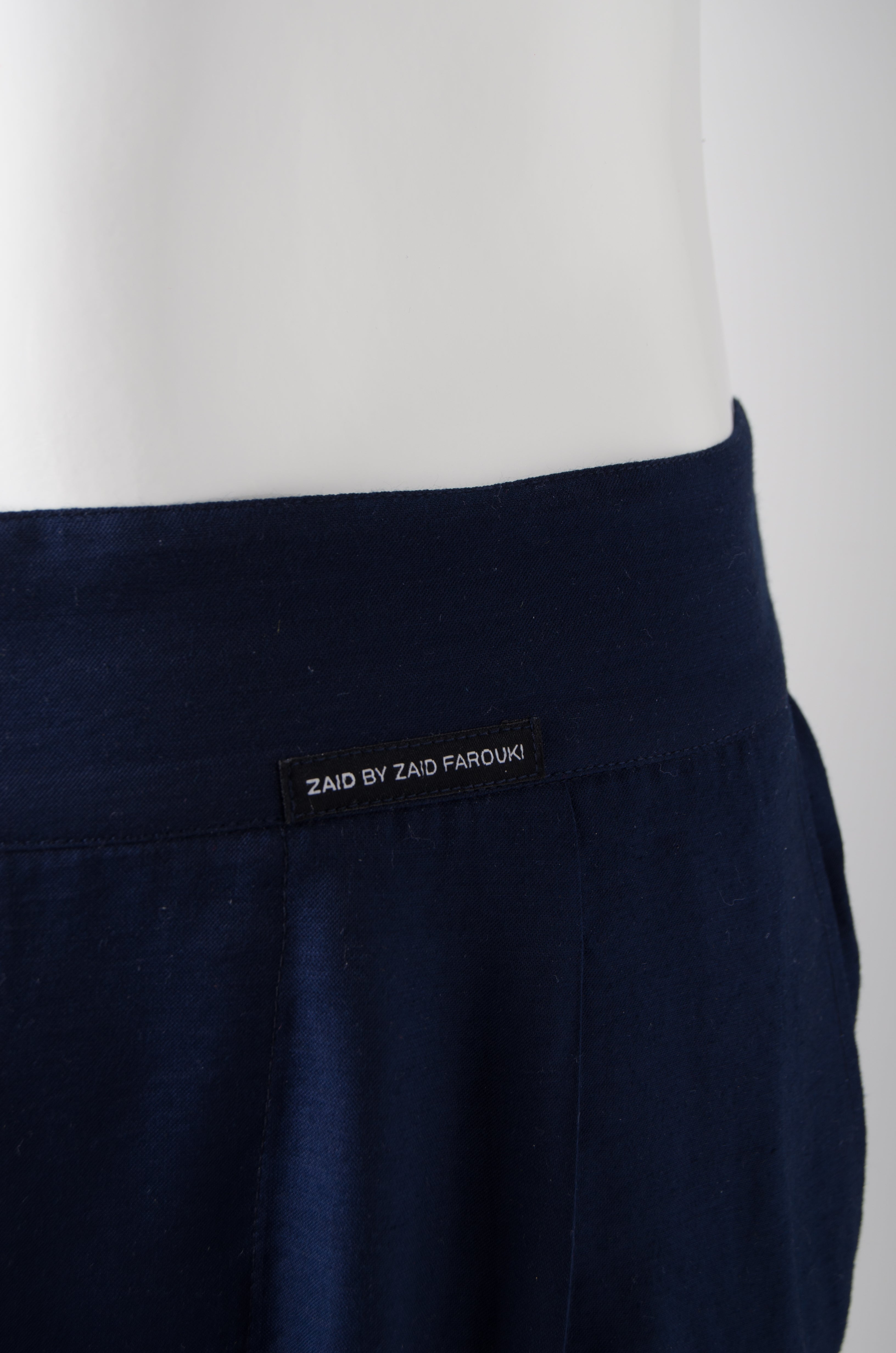 Navy Blue Pyjama Chic Pants - ZAID FAROUKI