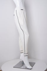 White Pyjama Chic Pants - ZAID FAROUKI