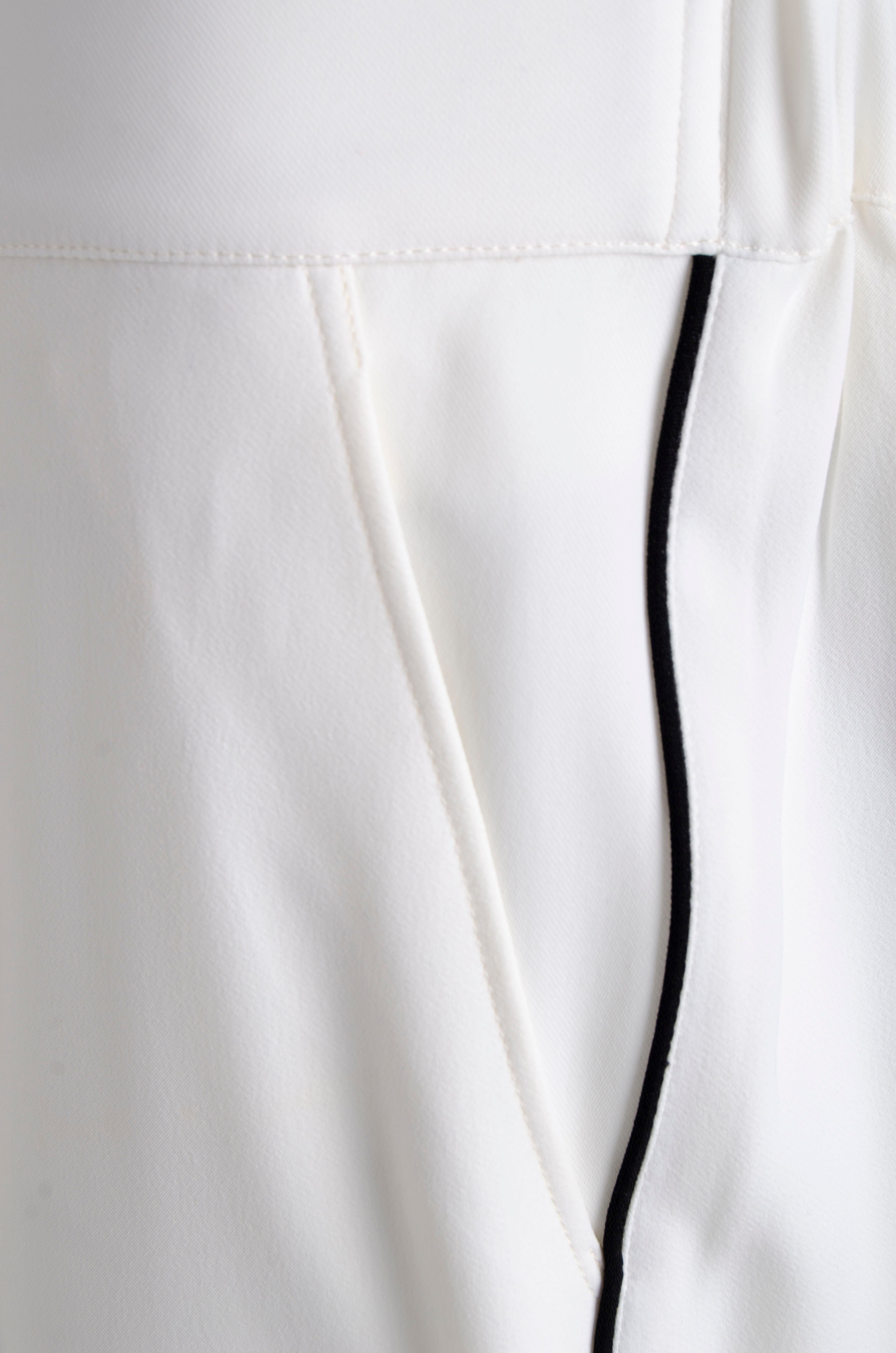 White Pyjama Chic Pants - ZAID FAROUKI