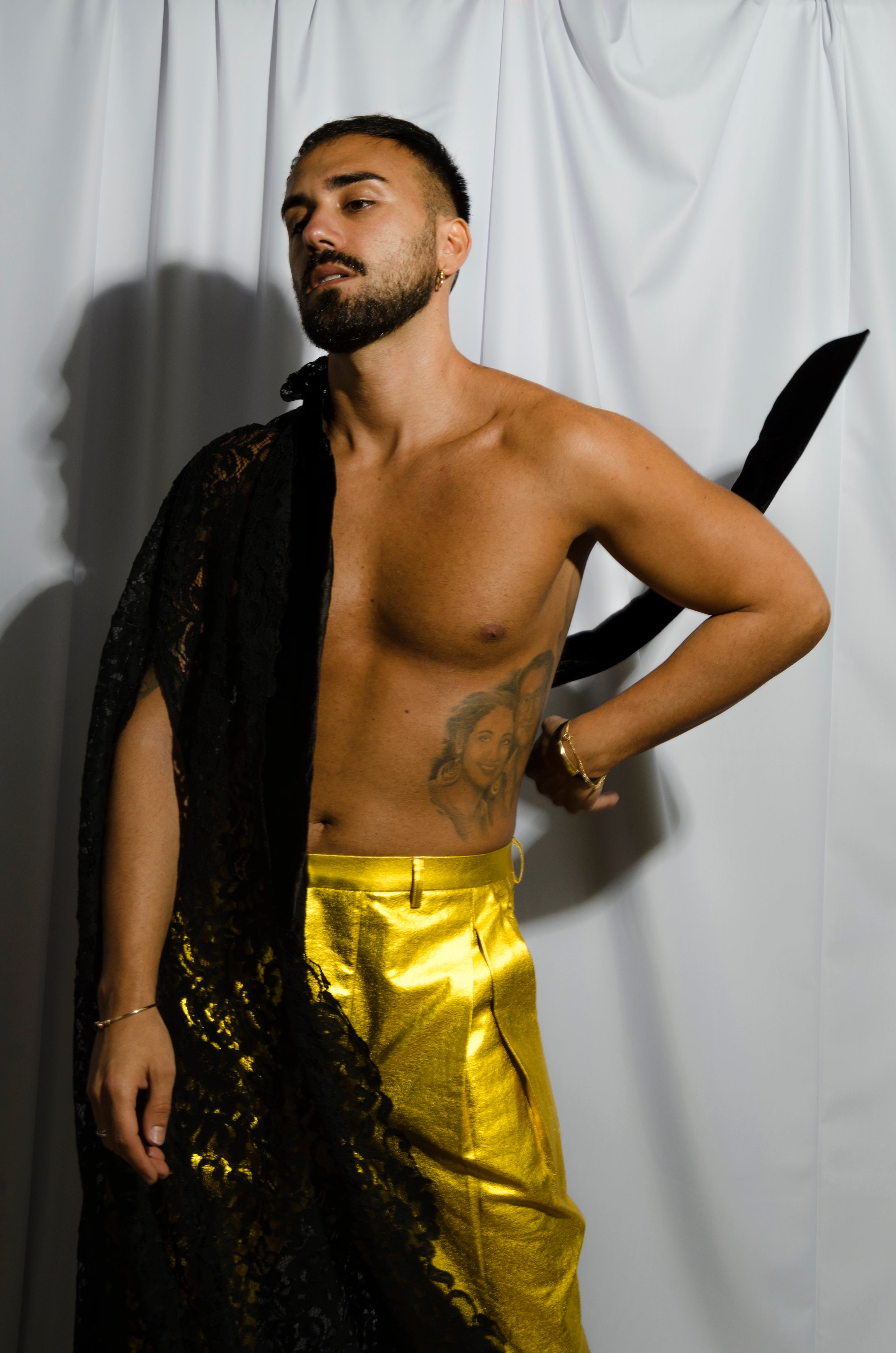 Lace Cape - ZAID FAROUKI