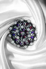 Crystal Cluster Brooch