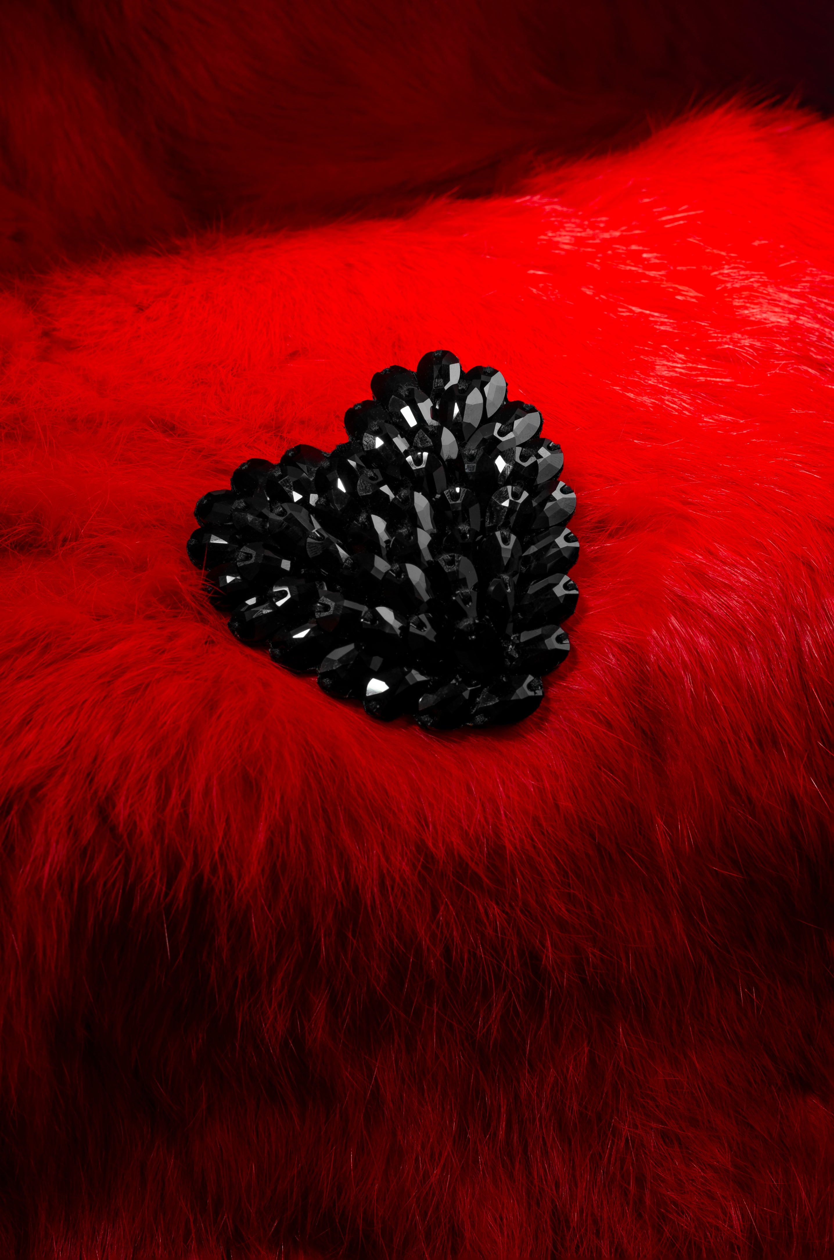 Black Heart Brooch
