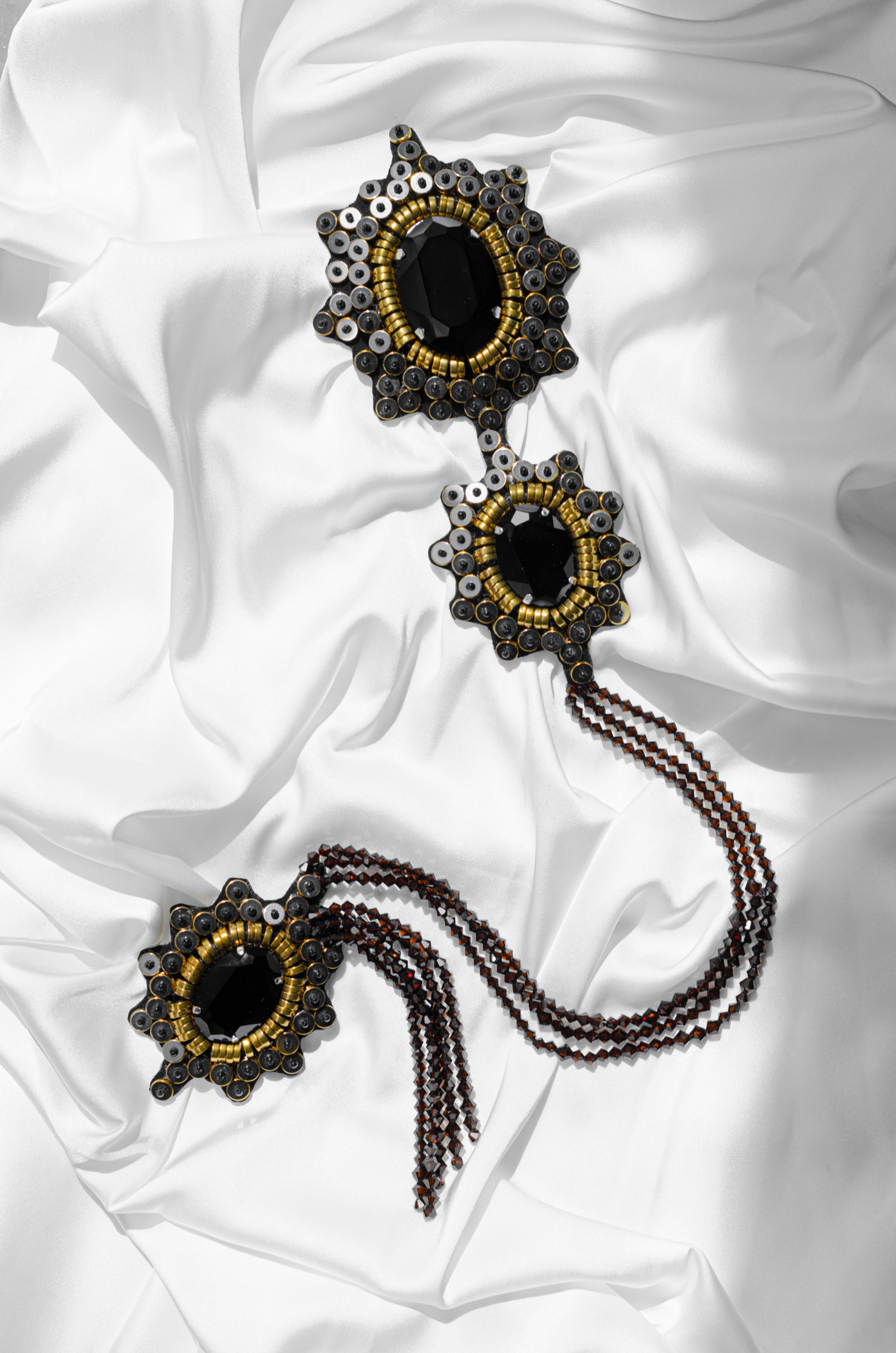 Metalwork Double Brooch