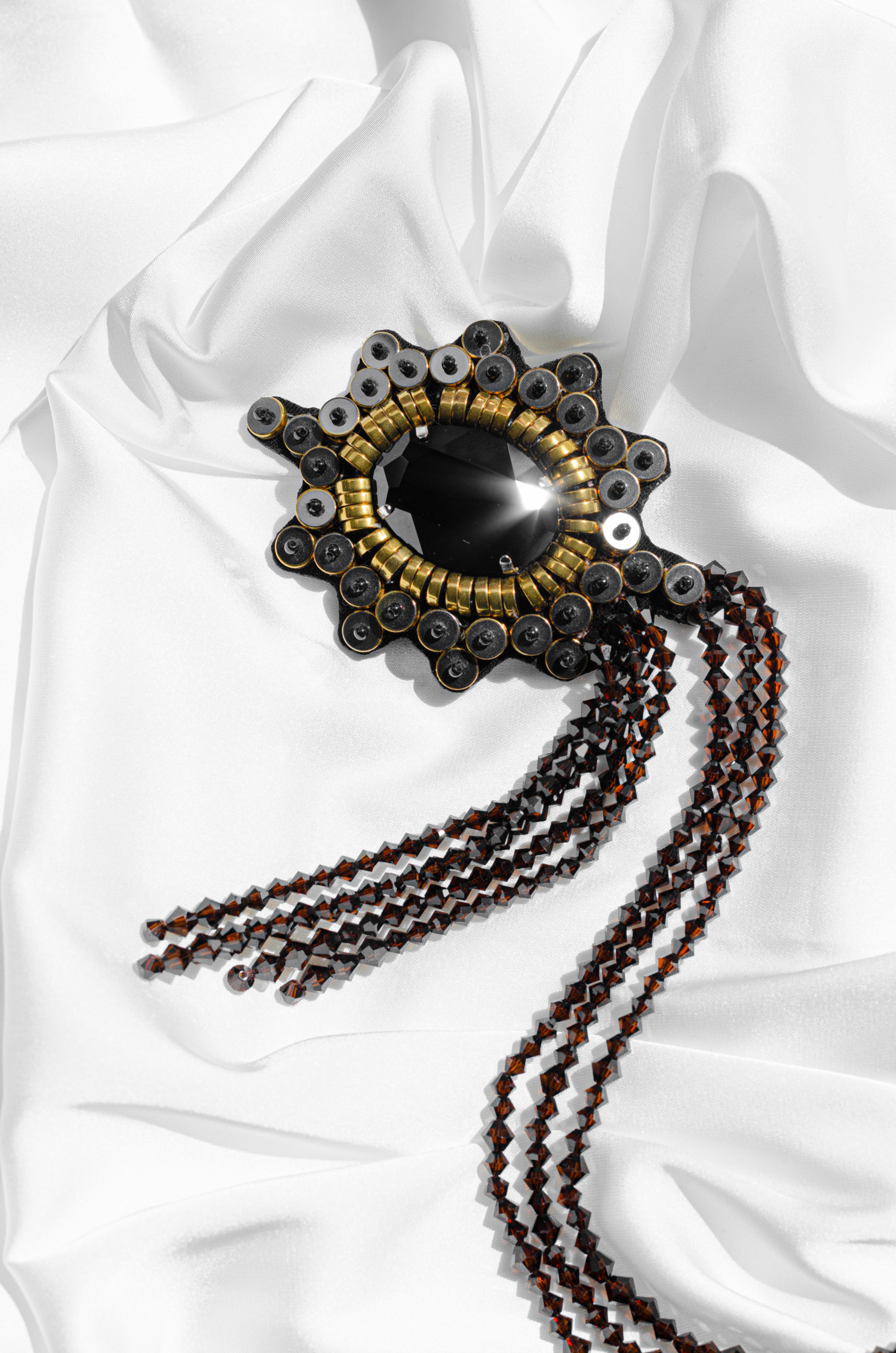 Metalwork Double Brooch