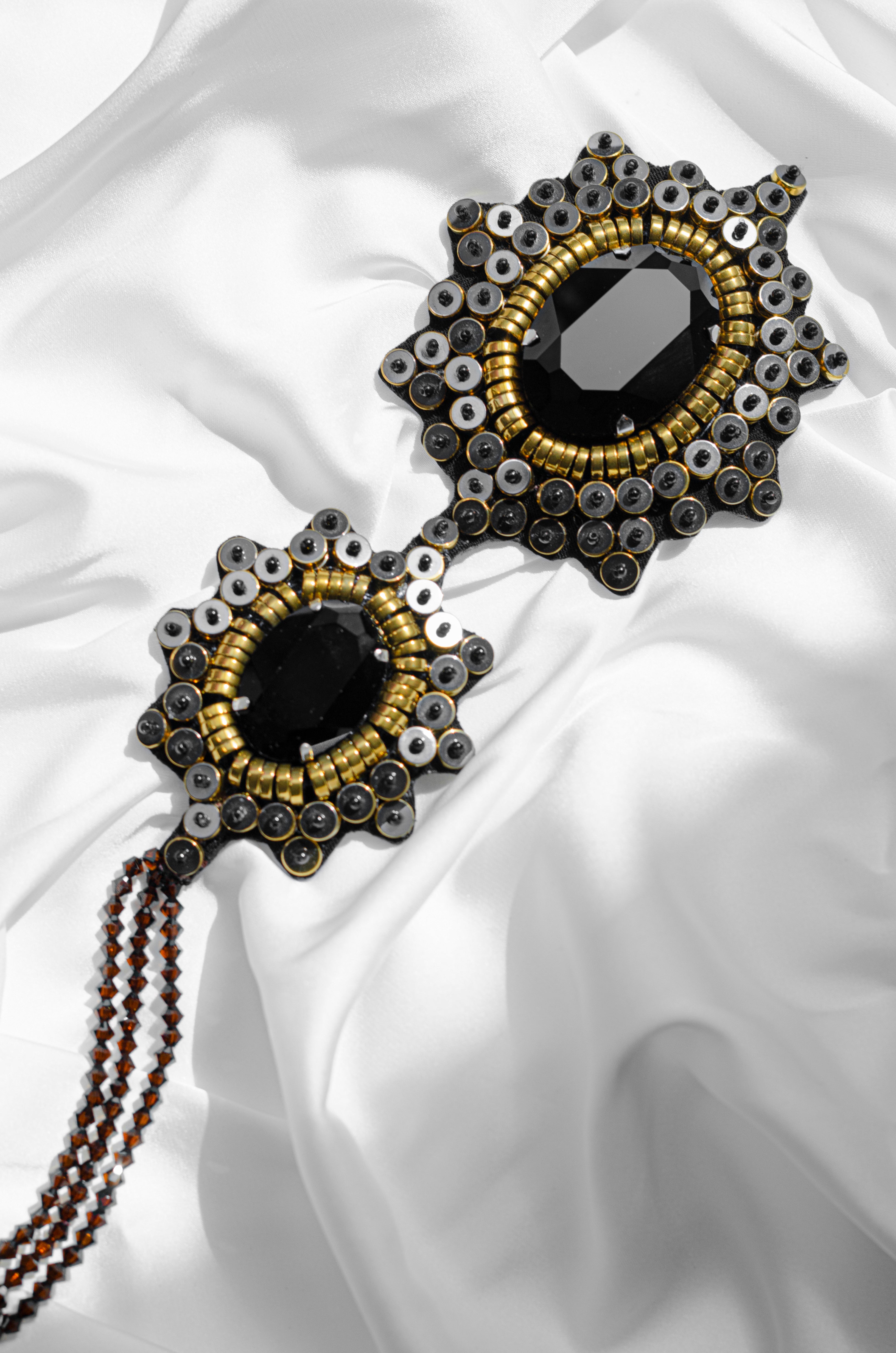 Metalwork Double Brooch