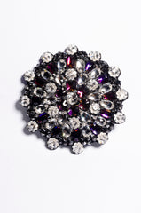 Crystal Cluster Brooch