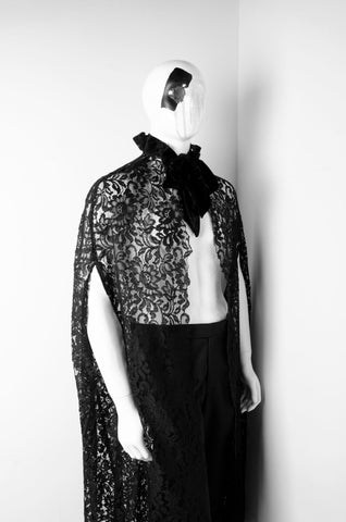 Lace Cape - ZAID FAROUKI