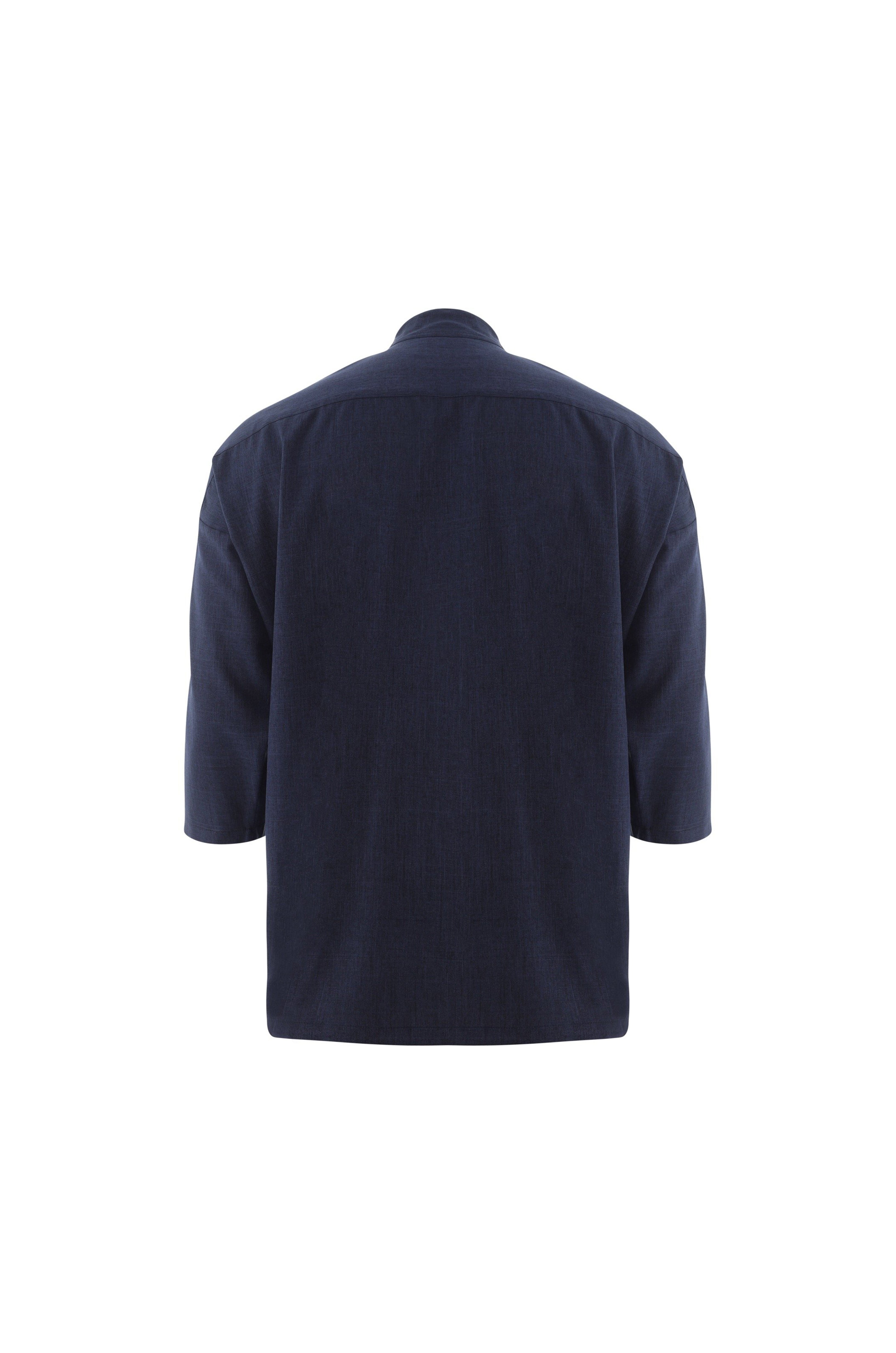 Navy Blue Wrap Top - ZAID FAROUKI