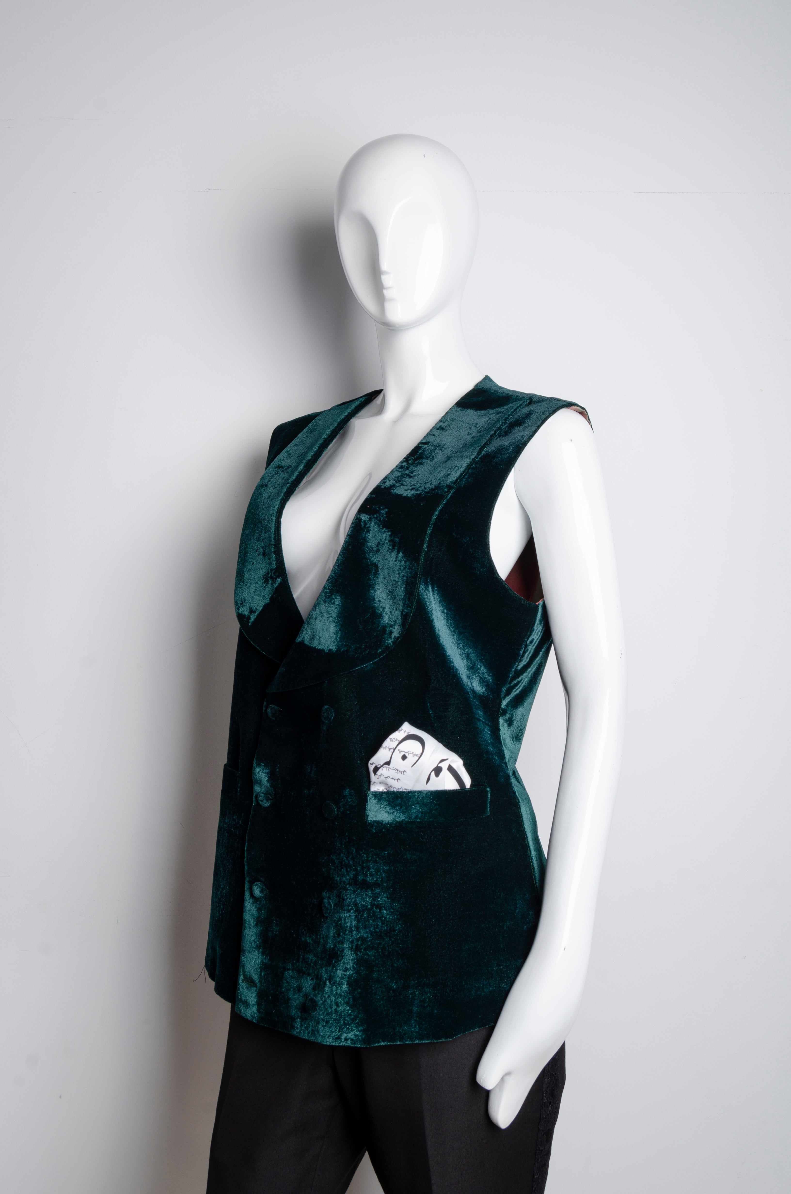 Emerald Waistcoat - ZAID FAROUKI
