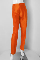 Orange Silk Suit