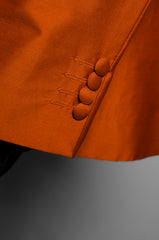 Orange Silk Suit