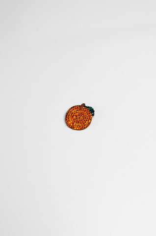 The Jaffa Orange Crystal Brooch