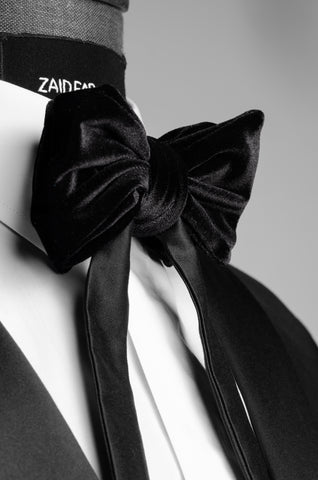 Black Velvet Bow Tie