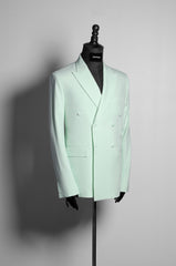 Mint Green Double-Breasted Suit
