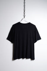 Contrast Stitch Black T-shirt