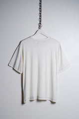 Contrast Stitch White T-shirt