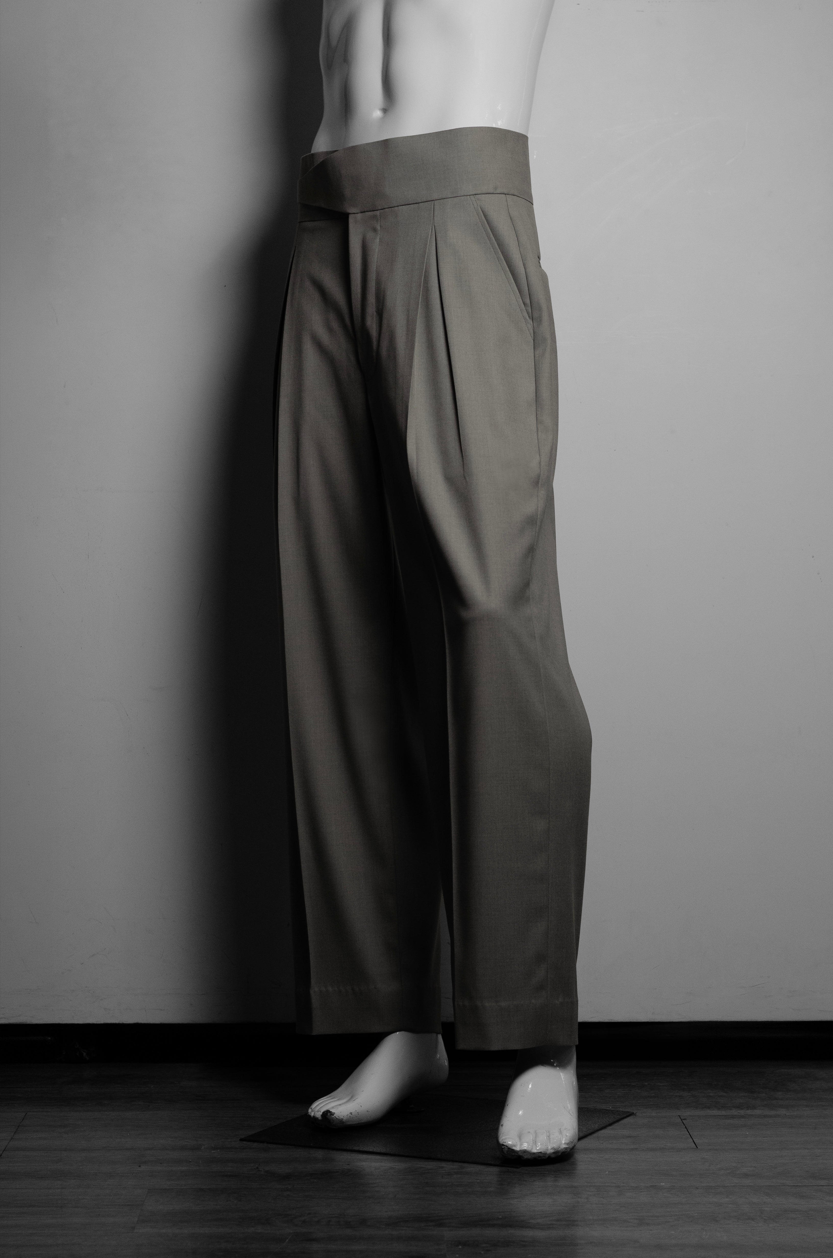 Fan Pleated Trouser - ZAID FAROUKI