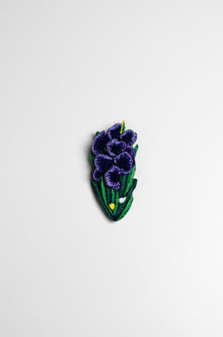 The Black Iris Brooch