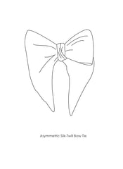 Asymmetric  Grey Bow Tie