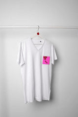 Vinyl Pocket White T-Shirt