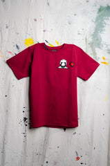 UAE 50th National Day Red T-shirt w/ Emirati Man Face Embroidery - ZAID FAROUKI