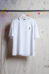 White T-shirt with Pen Motif - BiC