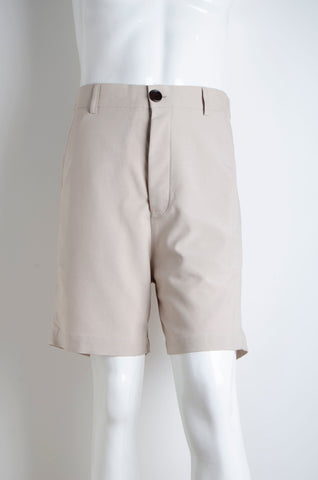 Beige Cotton Shorts