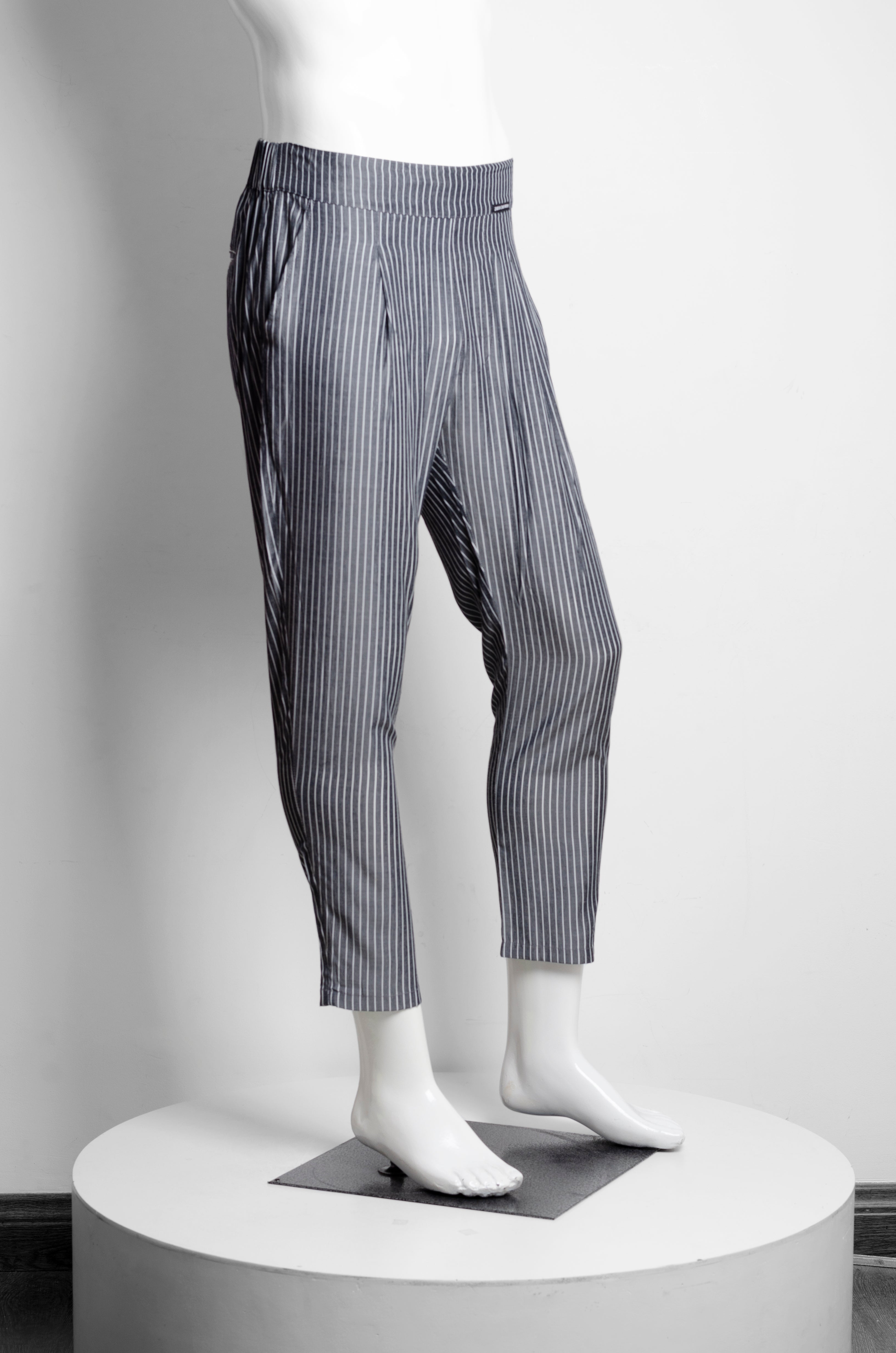 Striped Grey Trousers
