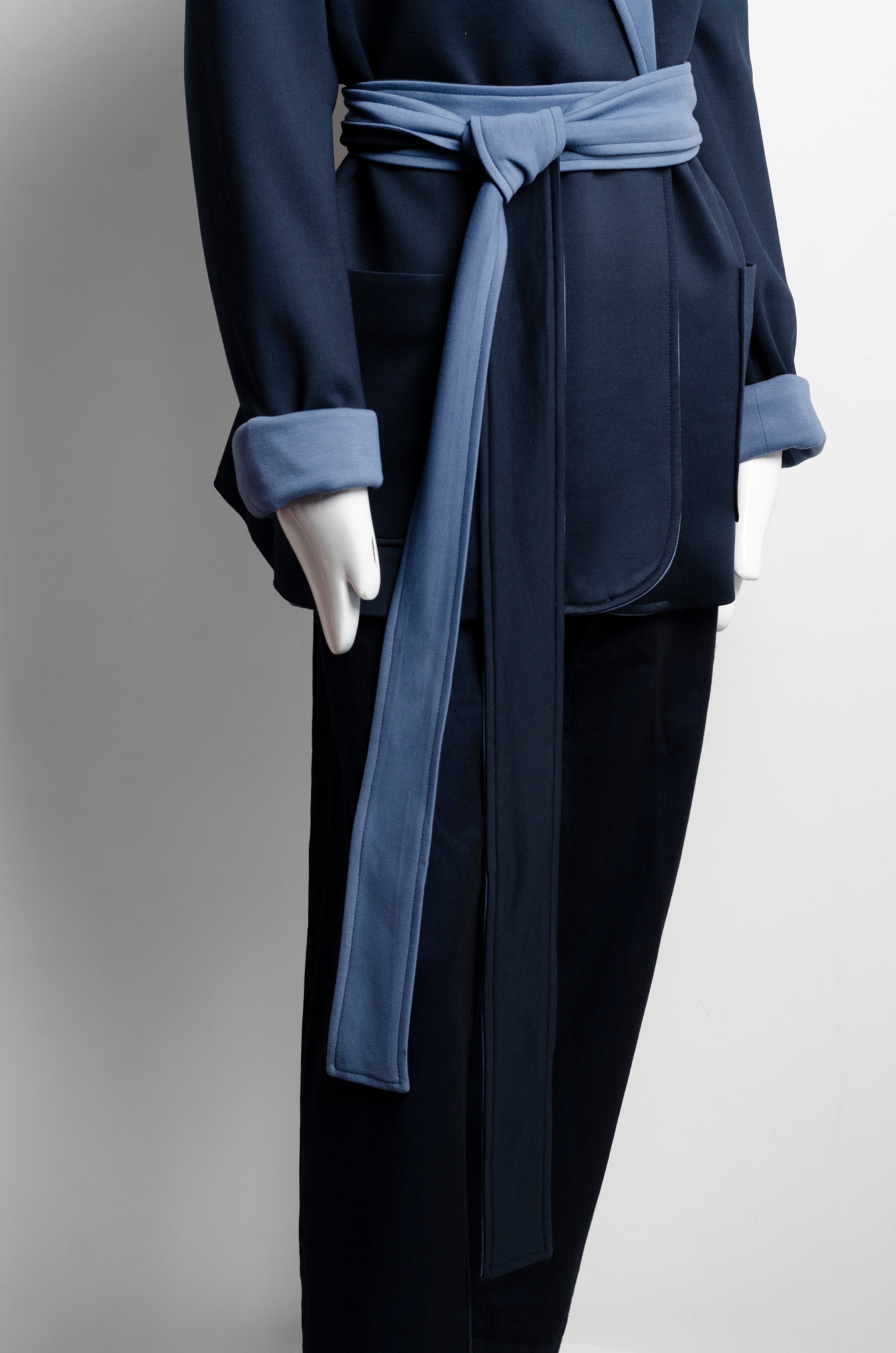 Navy-Blue Reversible Suit Jacket