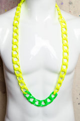 Two-Tone Chain Link Necklace - BiC