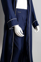 Navy Blue Pyjama Chic Robe