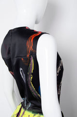 Black Handpainted Gown - ZAID FAROUKI