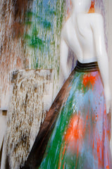 Handpainted Detachable Skirt - ZAID FAROUKI