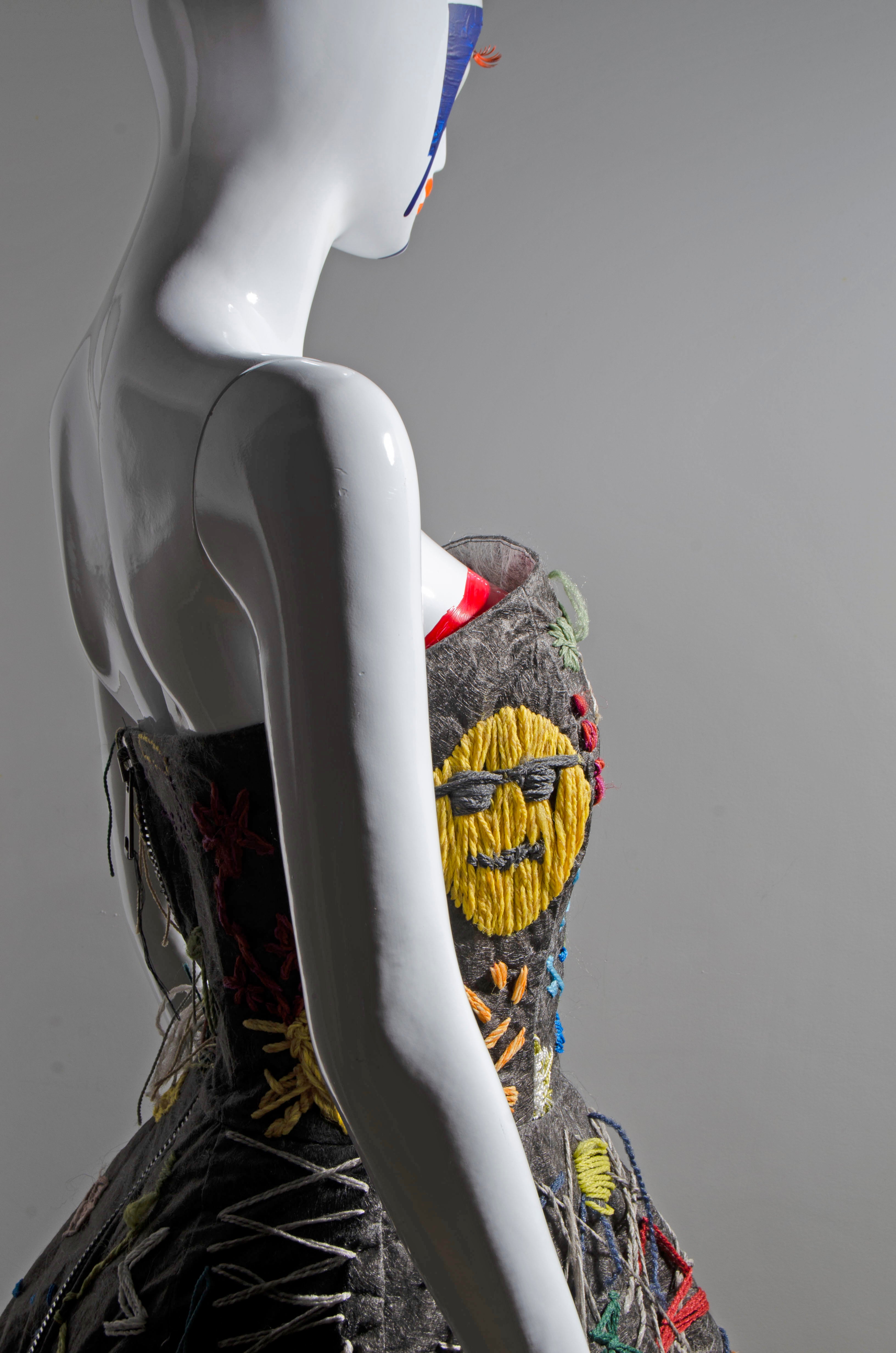 High Low Embroidered Dress - ZAID FAROUKI