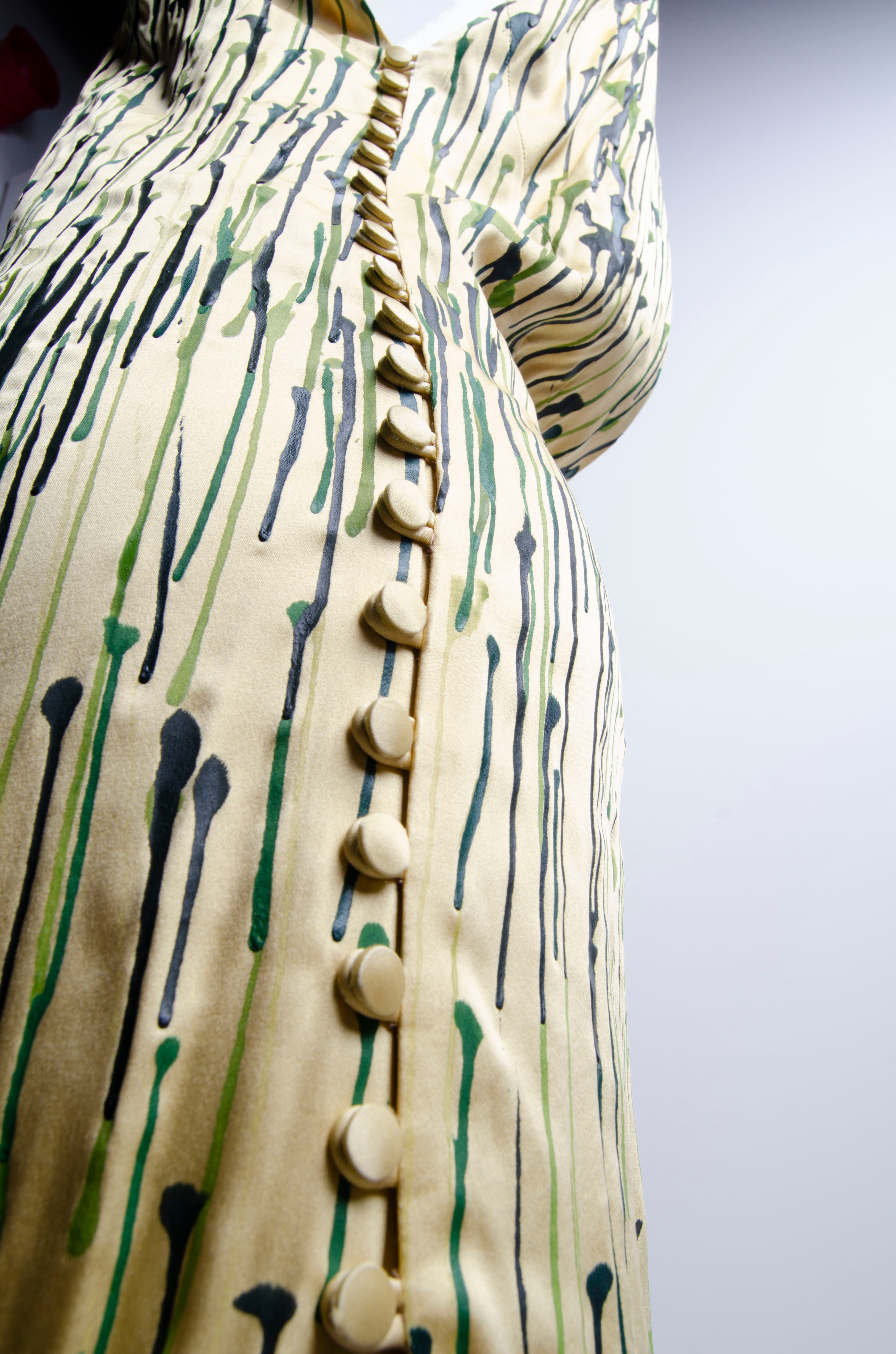 Handpainted Drip Gown - ZAID FAROUKI