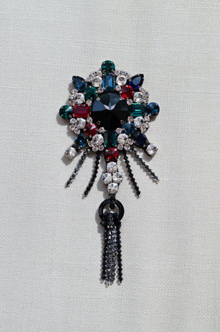 Beaded Gothic Brooch
