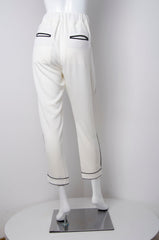 White Pyjama Chic Pants