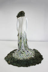 Peacock Feather Gown - ZAID FAROUKI