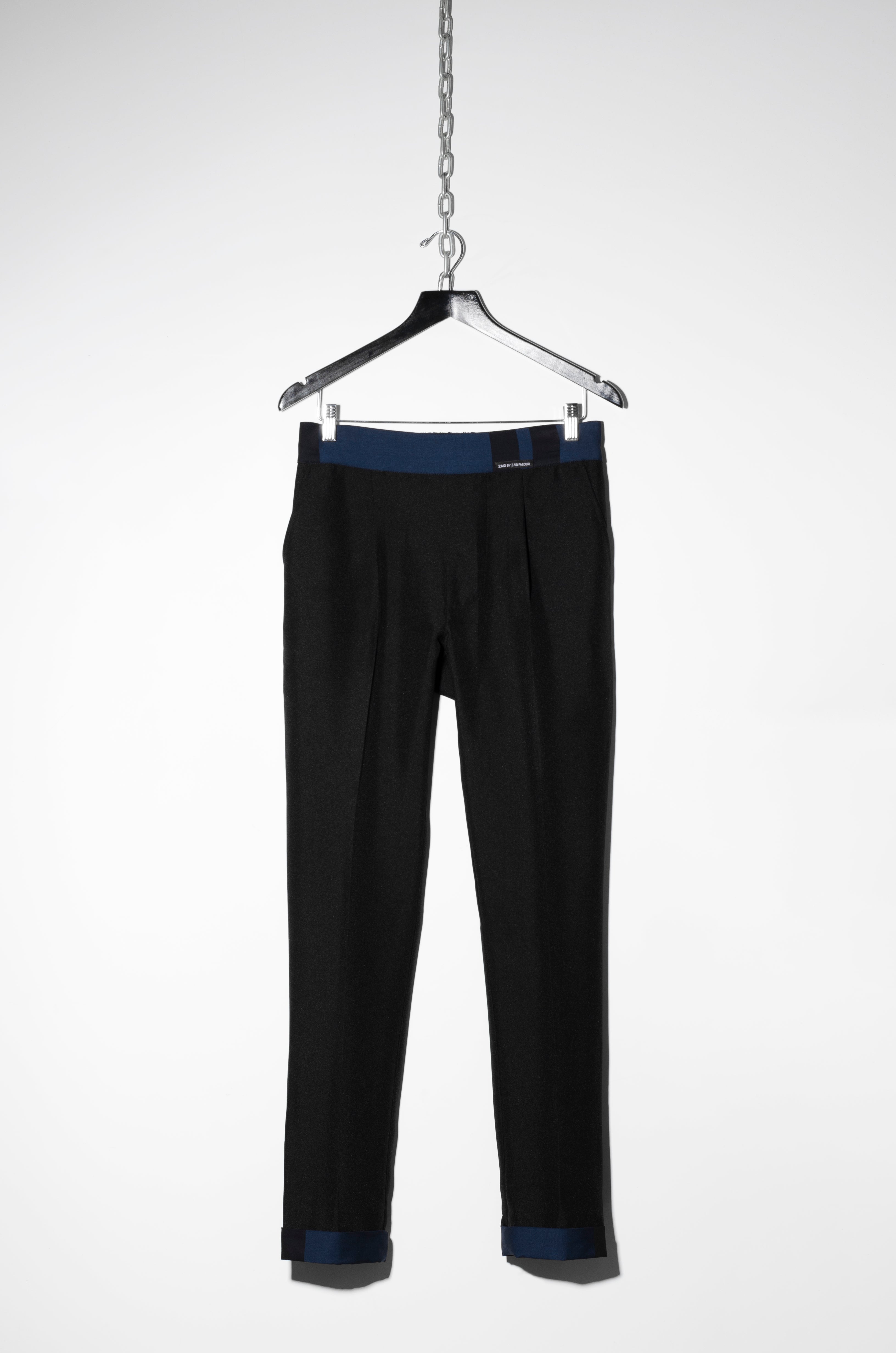 Contrasting Trim Trousers