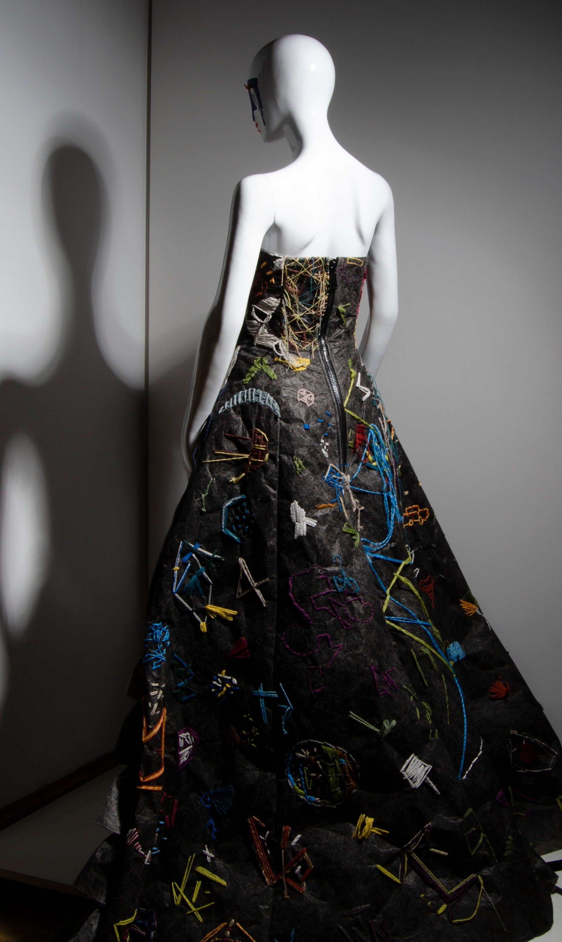 High Low Embroidered Dress - ZAID FAROUKI